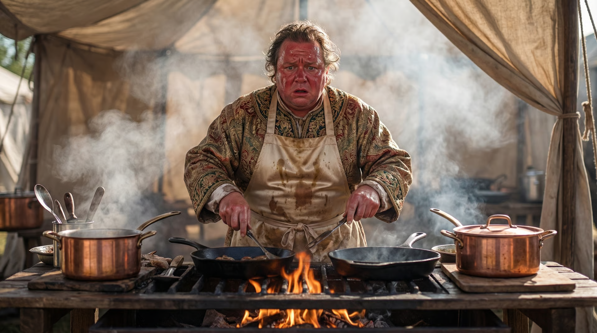 Man cooking