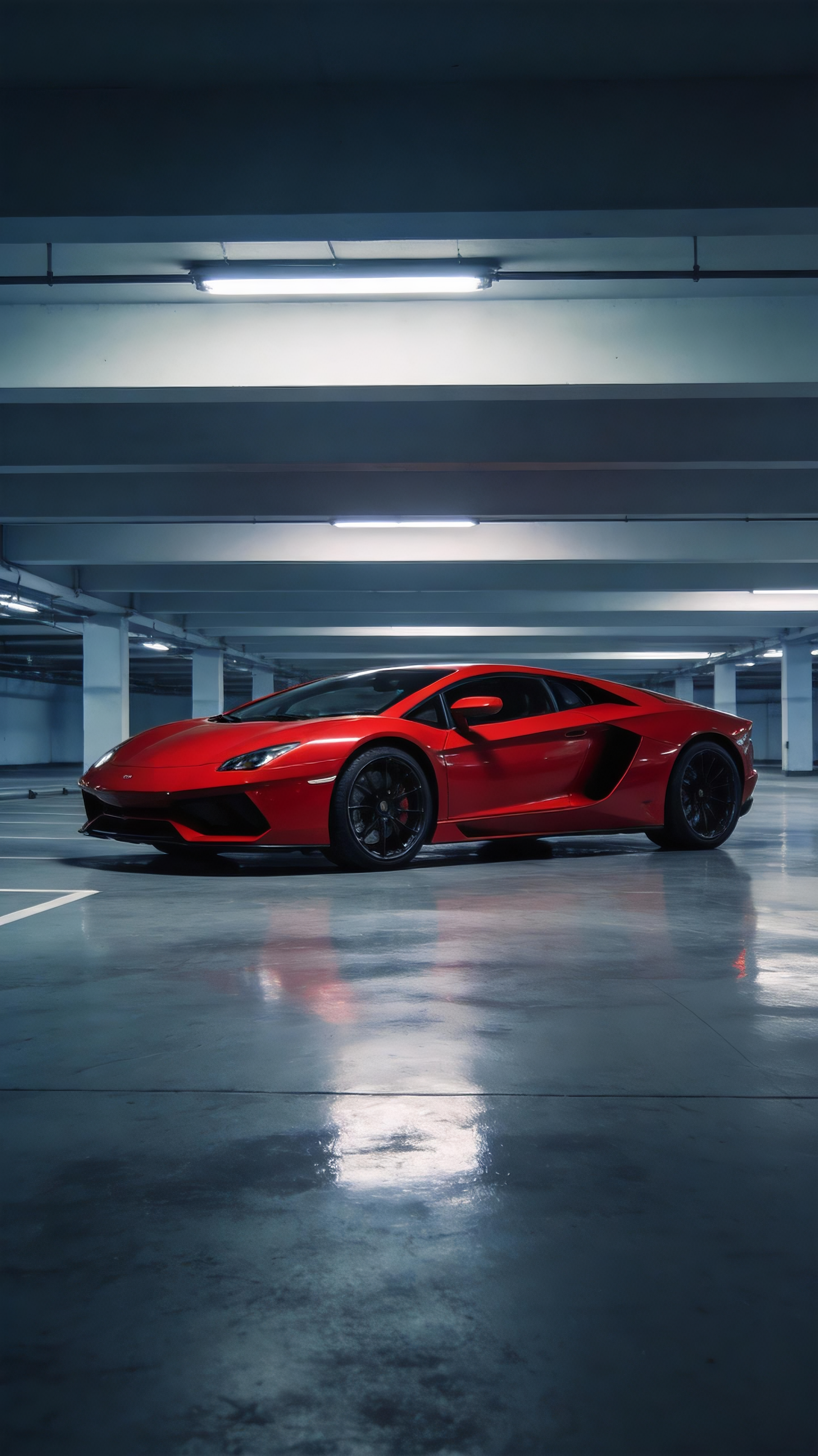 Red supercar